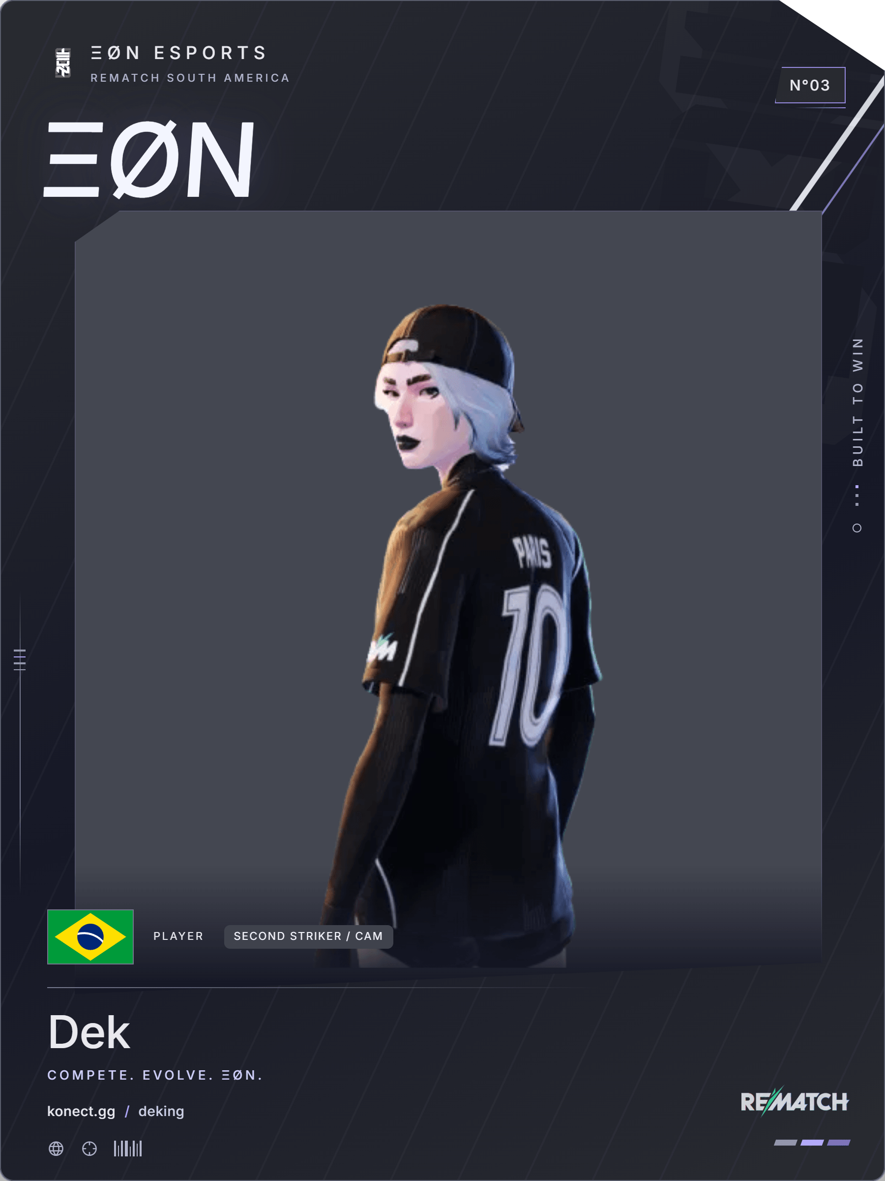 Dek Player Card