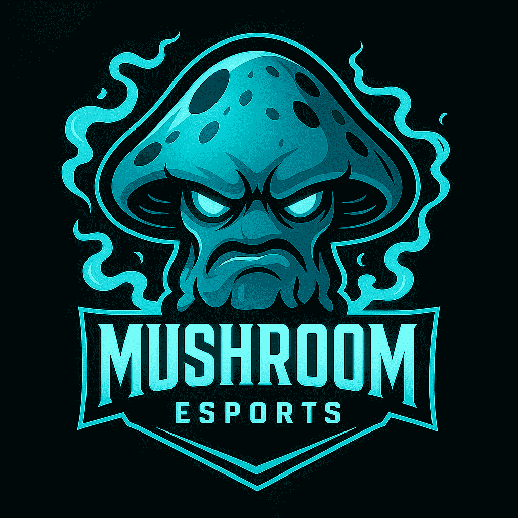Mushroom Esports Cyan Logo